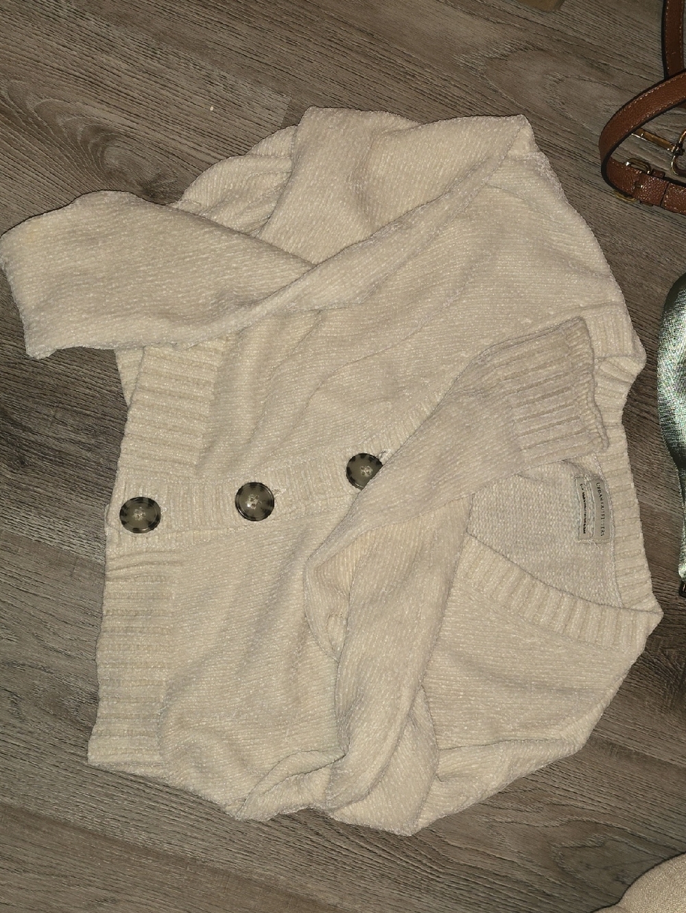 Cozy Cream Button-Front Women's Sweater Cardigan